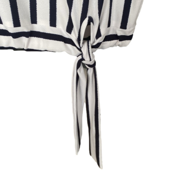 Jules & Leopold Striped Blouse w/ Tie Waist, Size XL - Picture 4 of 9